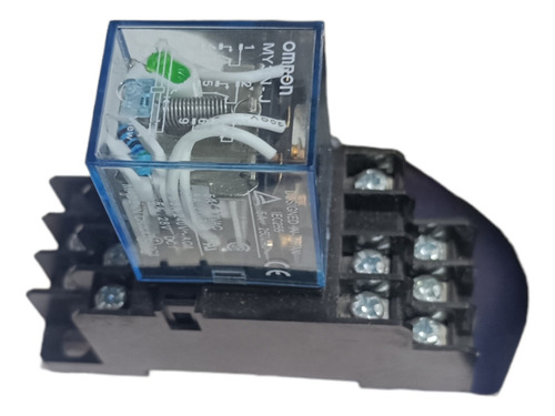 Relevador Encapsulado Omron My3n-j 24vdc 11 Pines Con Base