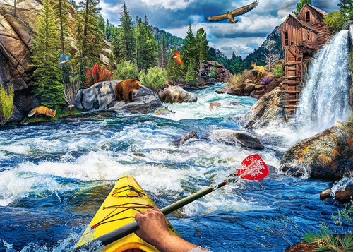 Ravensburger Whitewater Kayaking Puzzle De 1000 Piezas...