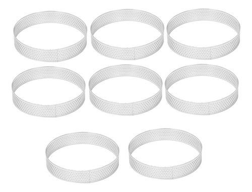Juego De 8 Anillos Circulares Para Tartas, 10 Cm, Para Pizza