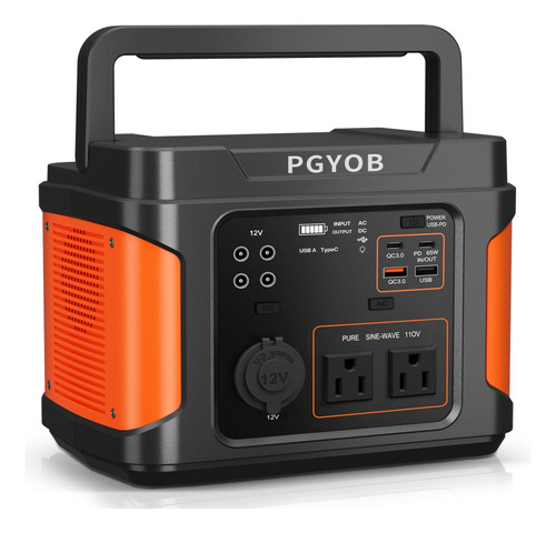 Pgyob Estacion De Energia Portatil De 400 W, Generador Solar