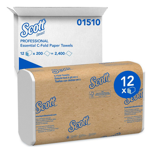 Zama Scott Toallas De Papel C-fold Para Dispensador, Kimberl