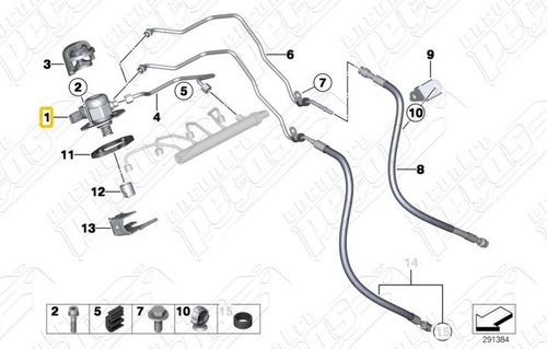 Bomba Alta Pressao Combustivel Bmw F30 320i Activeflex 2015