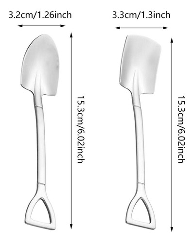 5 Cucharas De Pala, Cucharas De Postre, Cucharas De 8 Piezas