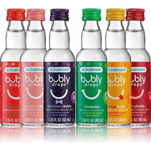 Sodastream Bubly Drops 6 Sabores, Paquete Variado Original, 