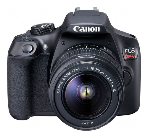 Canon Eos Rebel T6 + Zoom Ef-s 18-55mm Ill Af + Memoria Sd