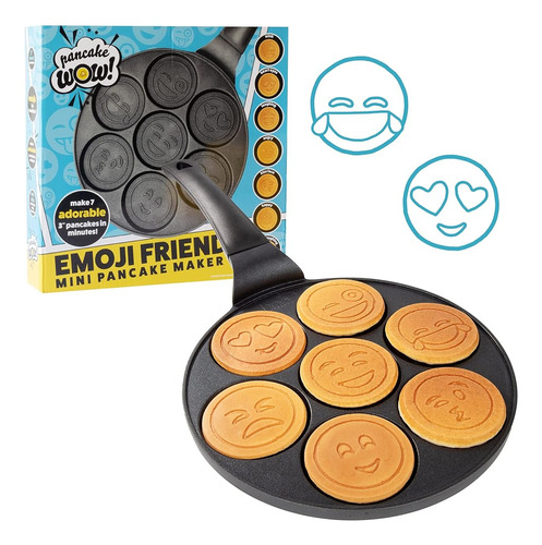 Smiley Face Friends Mini Pancake Pan - Make 7 Unique Flapjac