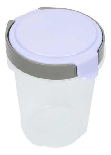 Tarro Contenedor 1l Tapa Violeta Flip Top Crom