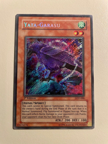 Yata Garasu Lod-000 Secret 1st Edition Yu-gi-oh