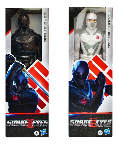 Gi Joe Pack 2 Snake Eyes Storm Shadow 30 Cm Hasbro