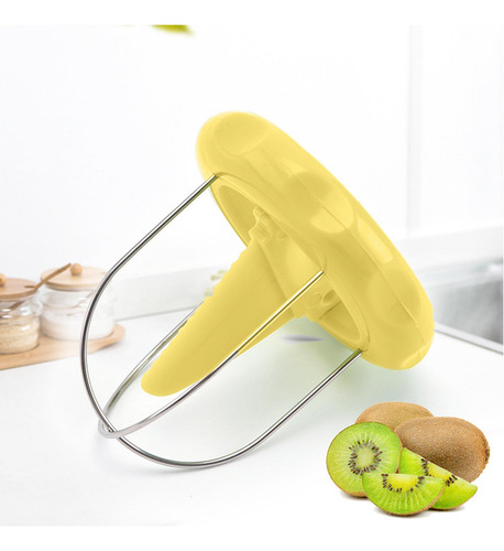 Kiwi Cutter Kiwi Fruit Scoops Handheld Kiwi Fruit Amarillo
