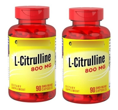 L-citrulina 800 Mg 90 Cápsula De Liberación Rápida X2 