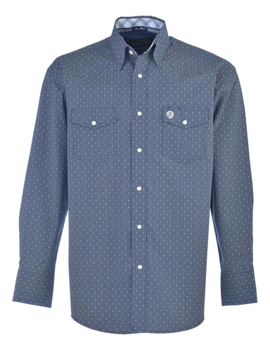 Camisa Vaquera Wrangler Hombre Manga Larga B822