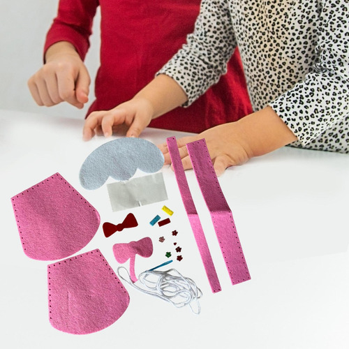 A Kit De Costura Diy Bolso De Mano De Fieltro Ligero Helado