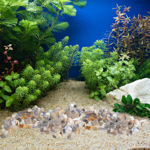 Acuario De Grava De Cristal Natural Con Piedras Para Peceras