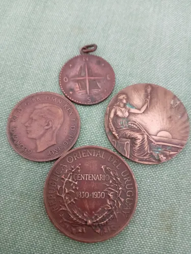 Lote Monedas Varios Origen Conmemorativa Rara (Usado)
