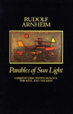 Libro Parables Of Sun Light - Rudolf Arnheim