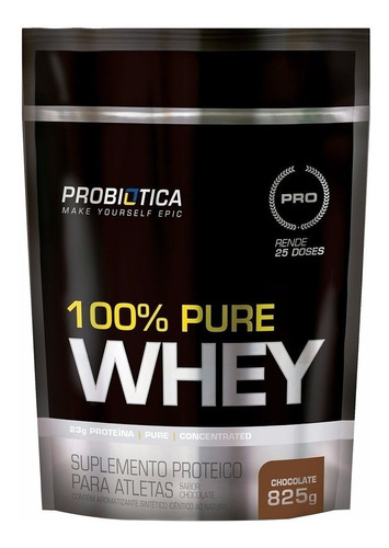 Whey Protein 100% Pure Whey 825g - Refil - Probiotica 