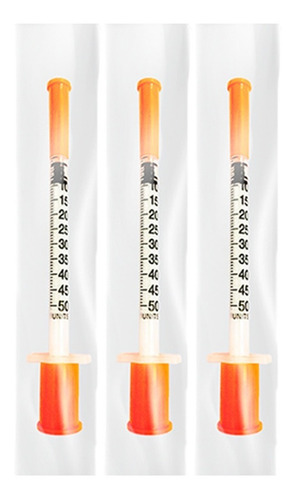 Imagem 2 de 3 de Seringa Insulina Uniqmed 0,5ml Ag 5mm 32g Caixa C/100un