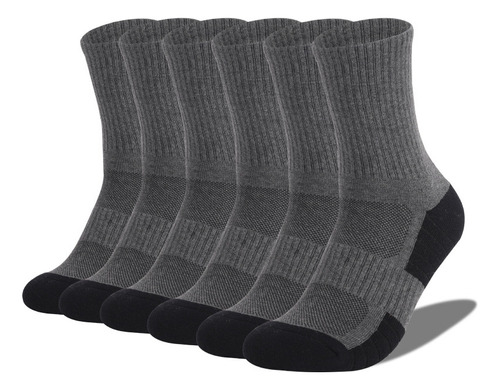 6 Pares De Calcetines Deportivos De Tubo Medio Para Otoño E