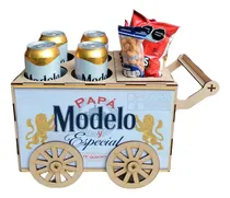 Comprar Carrito Botanero Caja Mdf Día Del Padre Llantas Giran Color Modelo