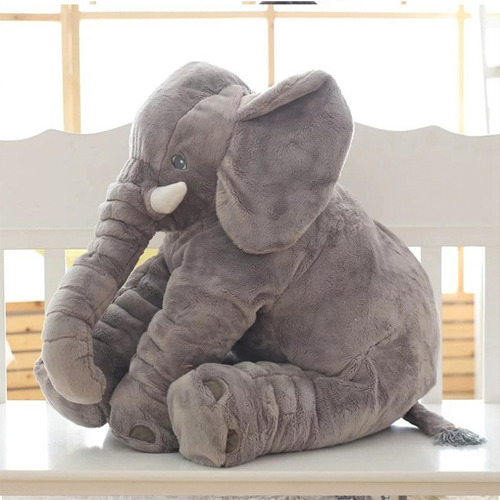 Almohada Elefante Para Bebe - De Felpa 40 Cm