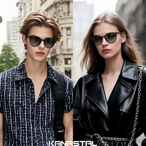 Lentes De Sol Hombre Mujer Moda Uv Clásicos Modernos Retros Color Negro Brillante / Gris Degradado