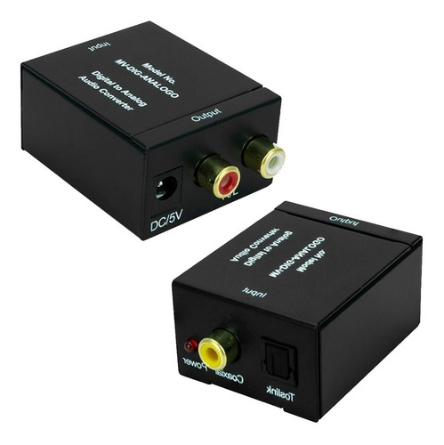 Convertidor Optico A Rca Audio Digital A Analogico Toslink