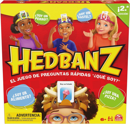 Juego De Mesa Hedbanz Familia Nueva Version Para Niños 6+