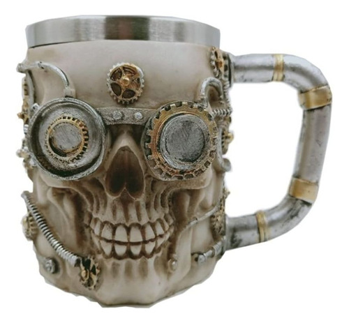 Vaso Taza Mug Decorativo Indio Calavera Medieval Coleccion