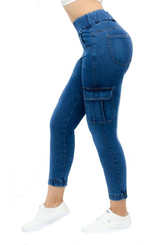 Jogger Jeans Corte Colombiano Dama Michelo Jeans Ref6460