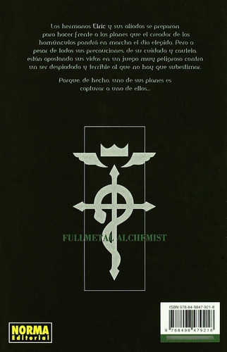 Full Metal Alchemist: Full Metal Alchemist, De Hiromu Arakawa. Serie Fullmetal Alchemist Editorial Norma Comics, Tapa Blanda En Español, 2009