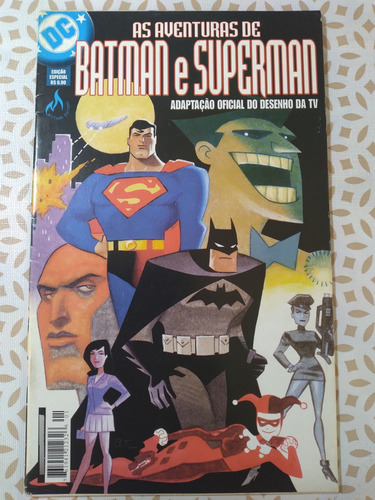 As Novas Aventuras De Batman E Superman - Adaptação Oficial Do Desenho Da Tv - Edição Especial Mythos 2002 - Em Português - Capa Comum - Lombada Com Grampos (Usado)