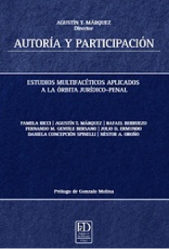 Libro - Autoria Y Participación: Estudios Multifacéticos Ap