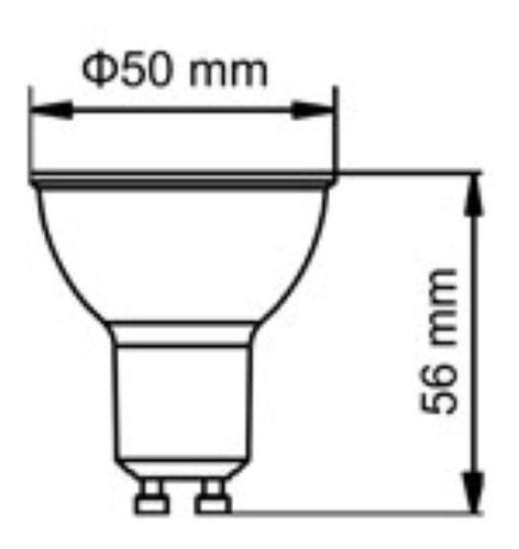 Imagen 4 de 7 de Pack X 30 Lamparas Led 7w Gu10 220v Dicro Led Luces Candil