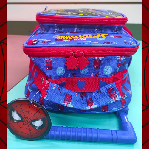 Mochila Escolar Homem Aranha Com Rodinhas E Alças