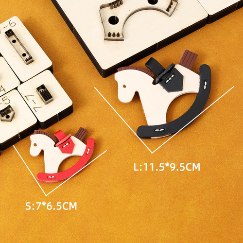Molde Cortado En Forma De Caballo, Artesanía De 7cmx6.5cm