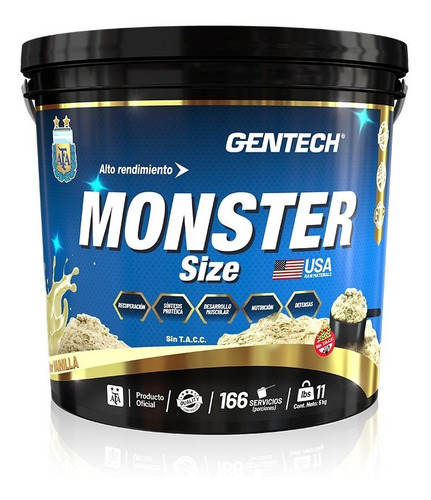 Imagen 1 de 1 de Whey Protein Afa 7900 Monster Size X5kg Gentech 