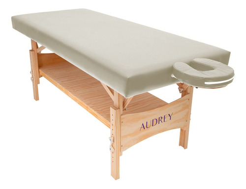 Maca Fixa Massagem Audrey Plus Robusta Suporta 450kg Premium Cor Bege