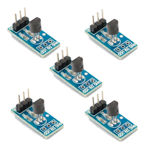 5 Piezas De Sensor De Temperatura Digital Ds18b20 Modulo 