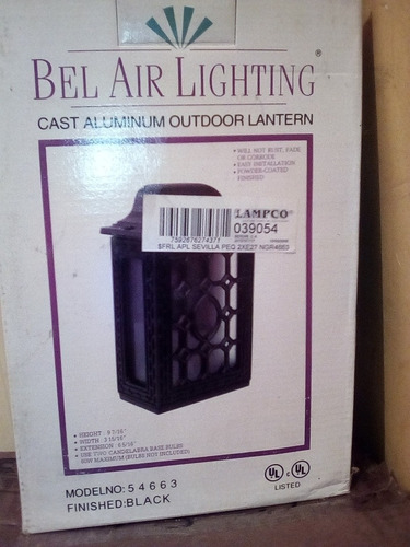 Lampara Exterior Bel Air Lighting