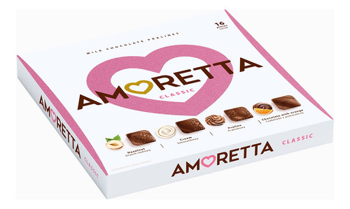 Bombones Chocolate Amoretta Sabores Surtidos. 16 U. Polonia