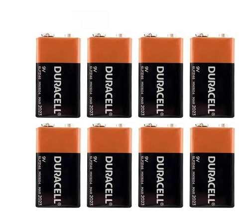 Duracell Pila 9 V 8 Piezas