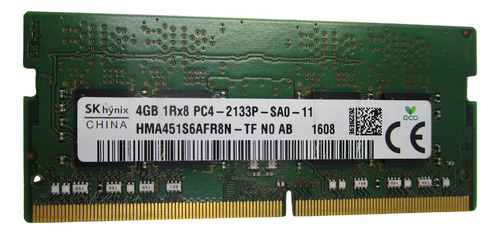 Memoria Ram 4gb 1rx8 Pc4-2133p-sa0-11 Ddr4 Sodimm 260pin 