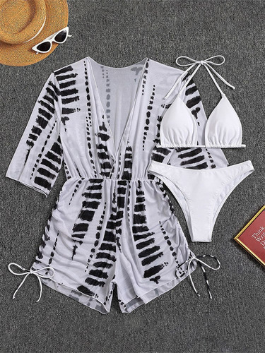 Traje De Baño, Bikini, Ropa De Playa For Mujer, Conjunto De
