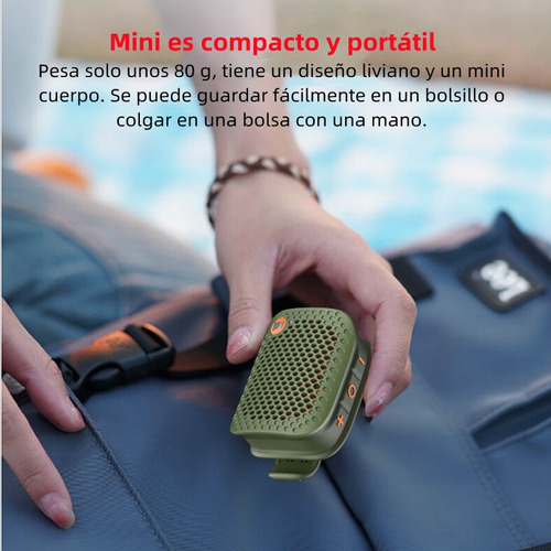 // Mini Altavoz Portátil Monster Blaster Micro Wearable Con