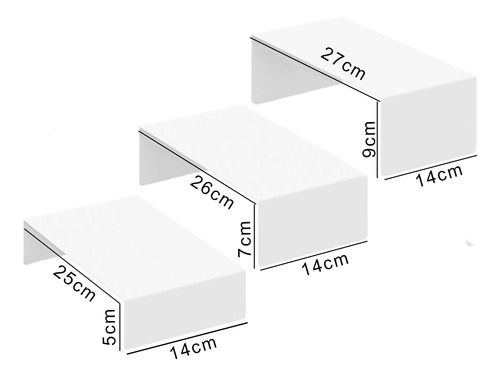 Juego De Mesa De Postres 3x Multiusos Para Cosméticos,