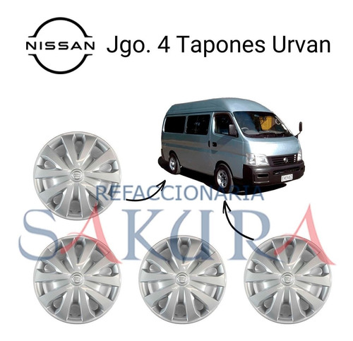 Kit Tapones De Rueda Para Nissan Urvan 2005