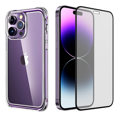 Capa Capinha + Película Cerâmica Fosca P/ iPhone 11 Ao 16
