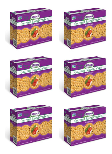 Galletas Saladas Multigrano Miltons Snack 952g Lonche 6cajas