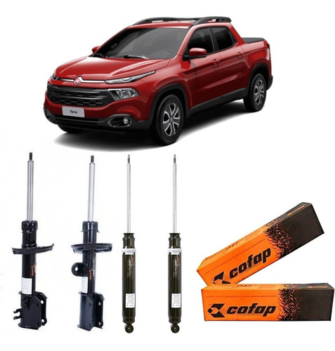 Amortecedor Dianteiro + Traseiro Fiat Toro 2.0 2016-2019 Par